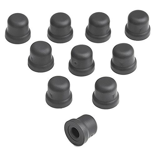 

STRAIGHT 19-005 Brake Bleeder Cap, 10 Pieces чёрный