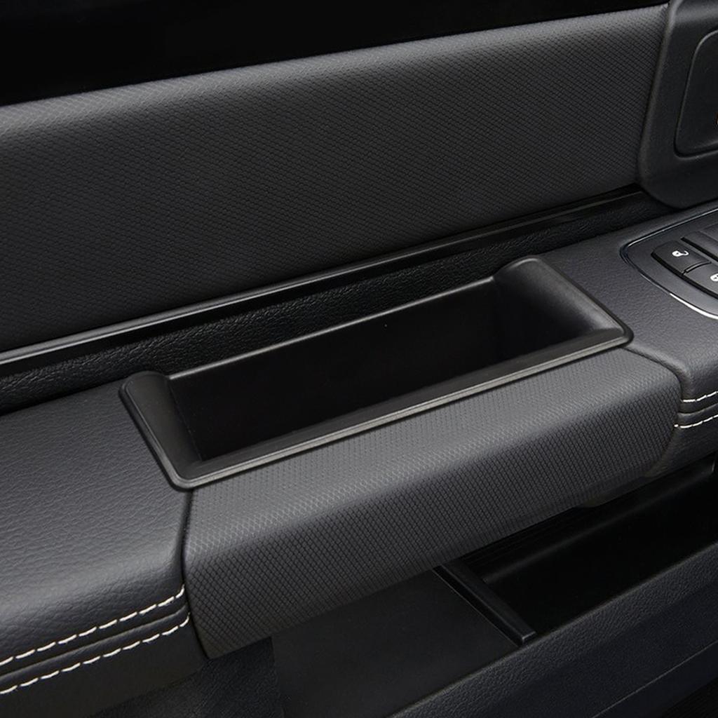 For Dodge Ram 1500 2019-2026 Front Rear Door Handle Storage Box Gate Slot Tray Organizer Car Accessories 4PCS