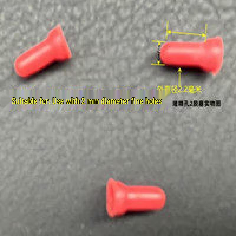 Red Anodized M3 Rubber Plugs