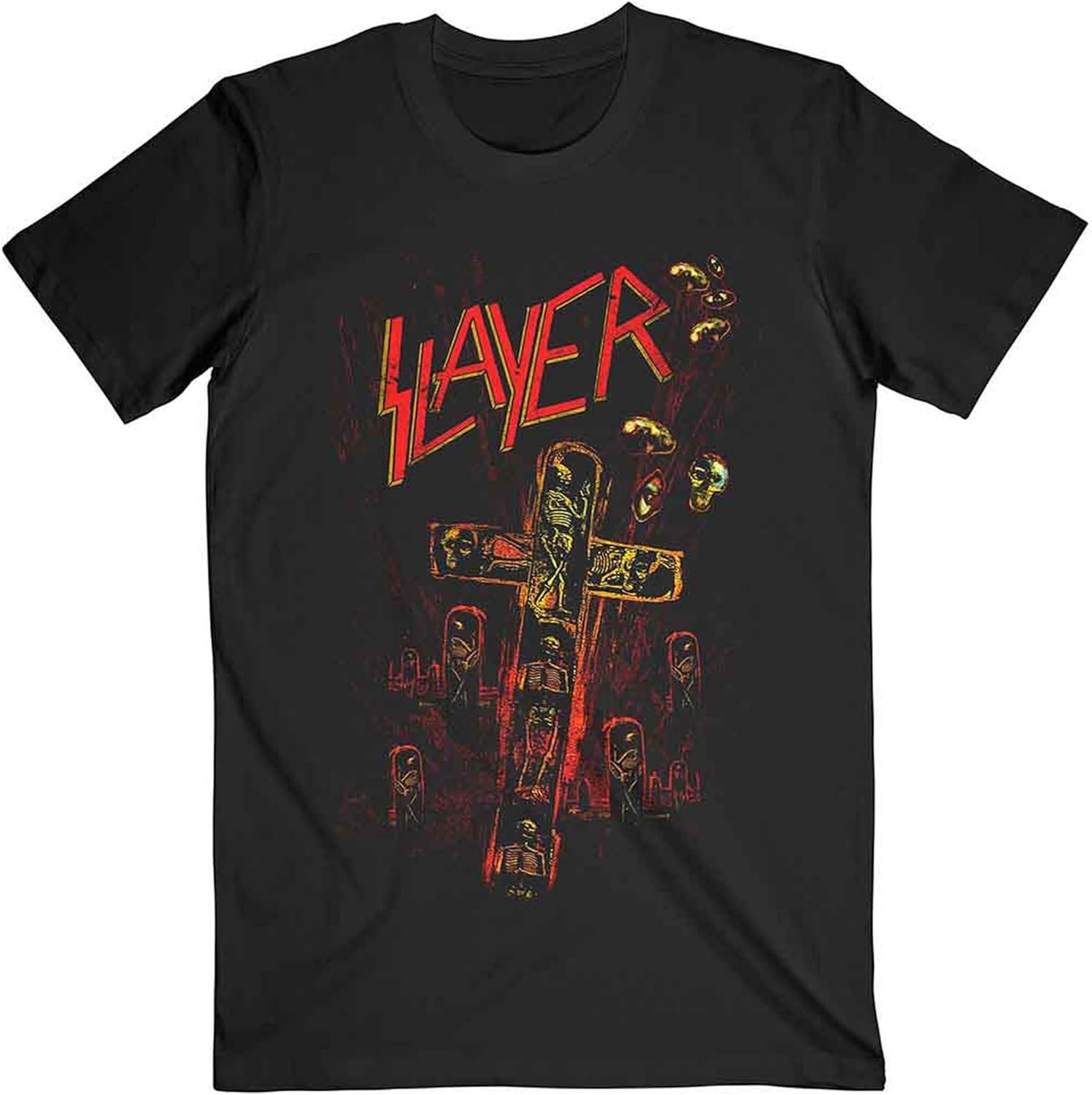 Slayer Blood Red Band Logo T Shirt S чёрный