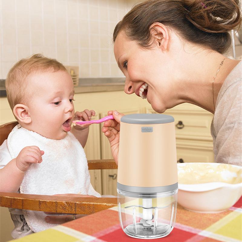 Elektrický sekáček na potraviny 300ml Drtič česneku Mlýnek na maso Mini lis na česnek Drtič na zeleninu Drtič