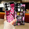 Graffiti Fashion Art Soft Phone Case For Samsung Galaxy S26 Ultra S25 Edge S24 FE S23 Plus S22 S21 + S20 Plating Anti-Fall Funda