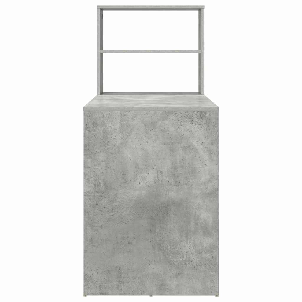 Concrete Grey Desk 113 X 54 X 120 Cm Particleboard