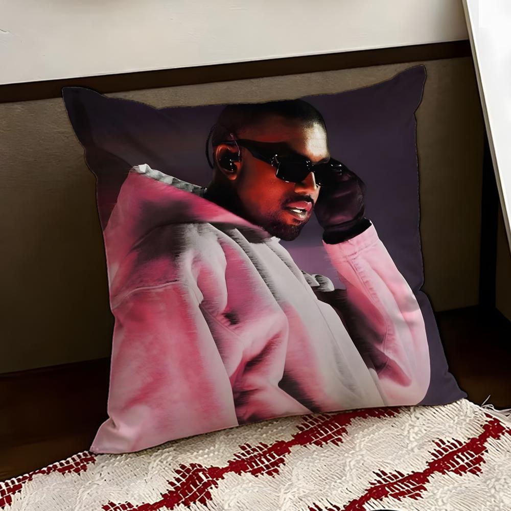 Singer KKanye Omari West Cushion Cover Reversible Soft Durable Pillow Cover Home Car MultiScene Use for Daily Comfort