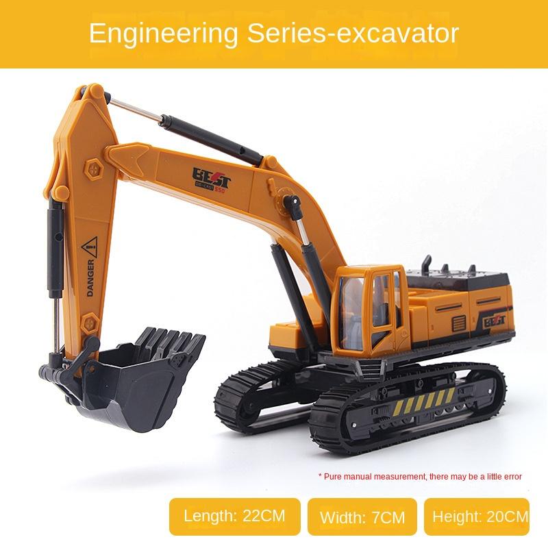 1:55 Simulation Engineering Vehicle Toy Excavator Demolition Machine Grab Stone Machine Grab Wood Crane Model Car Toys