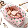 Polka Dot Multifunctional Makeup Case with Handle PVC Cosmetic Makeup Organizer Toiletry Makeup Storage Pouch for Women