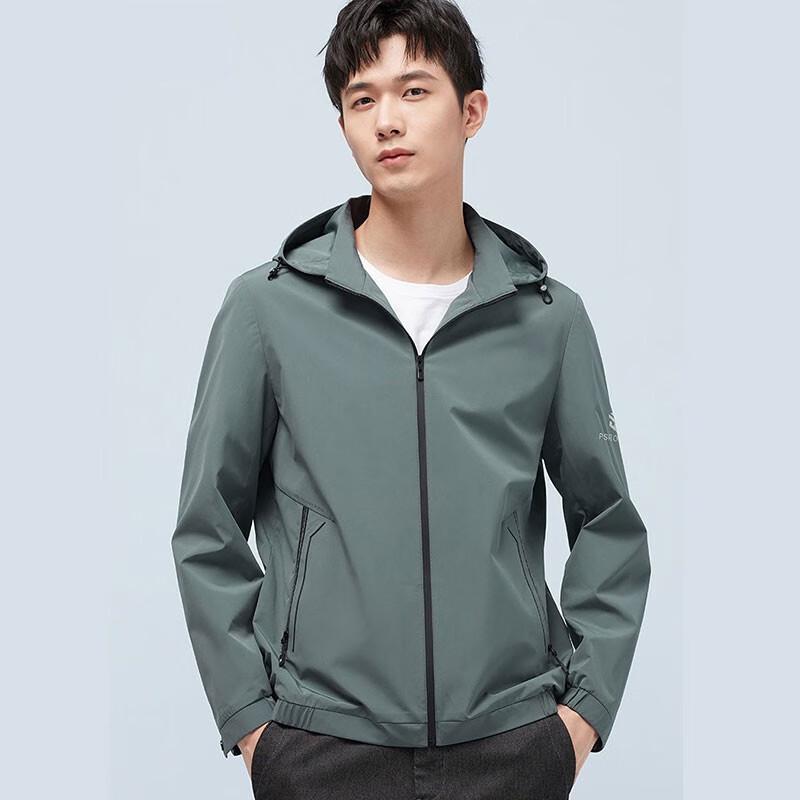 YILITON Men's Spring Autumn Detachable Hooded Casual Jacket
