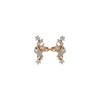Korean Two-Tone Star Ear Cuff for Women, Piercing-Free, Exquisite Zirconia Earrings, Luxurious High-End Jewelry.