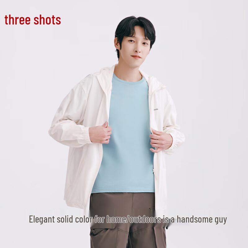 Sankiang Men's Pure Cotton Round Neck Short Sleeve T-Shirt