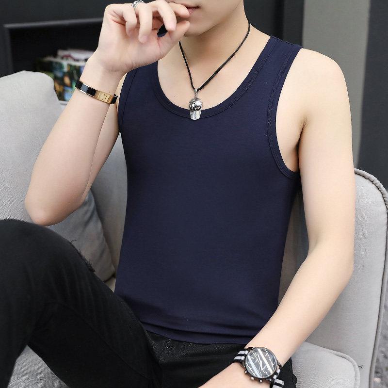 Men's Trendy Summer Sports Vest - Slim Fit, Breathable Black T-shirt for Fitness & Hurdling
