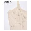 Zaprha 2025 New Arrival Print Poplin Corset Silm Sling Dress Slim Looking 5107312
