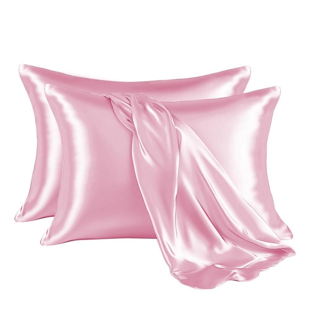 Soft Breathable Satin Pillow Cases Moisture-Wicking Silk Pillow Case Satin Pillowcase For Sleeping