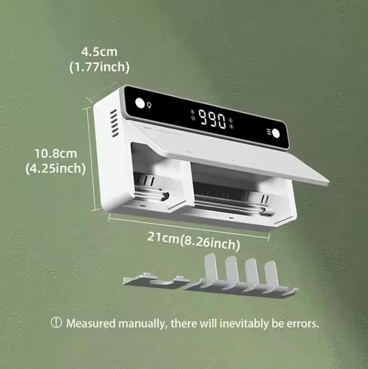 Xiaomi UV-Zahnbürstenhalter Wiederaufladbar Schnelltrocknend Zahnbürste Intelligente Aufbewahrung Sterilisator Mit LED-Anzeige Badezimmerzubehör