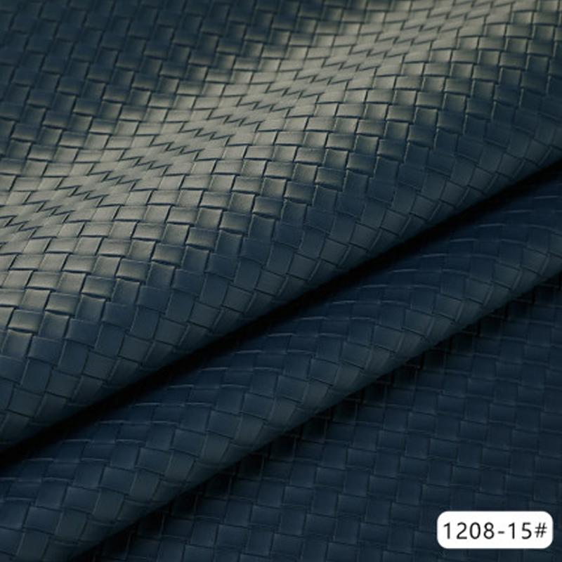 100x137cm Woven Pattern Synthetic Leather Fabric Soft PU Leather Sewing Diy Sofa Background Car Interior Upholstery Home Decor