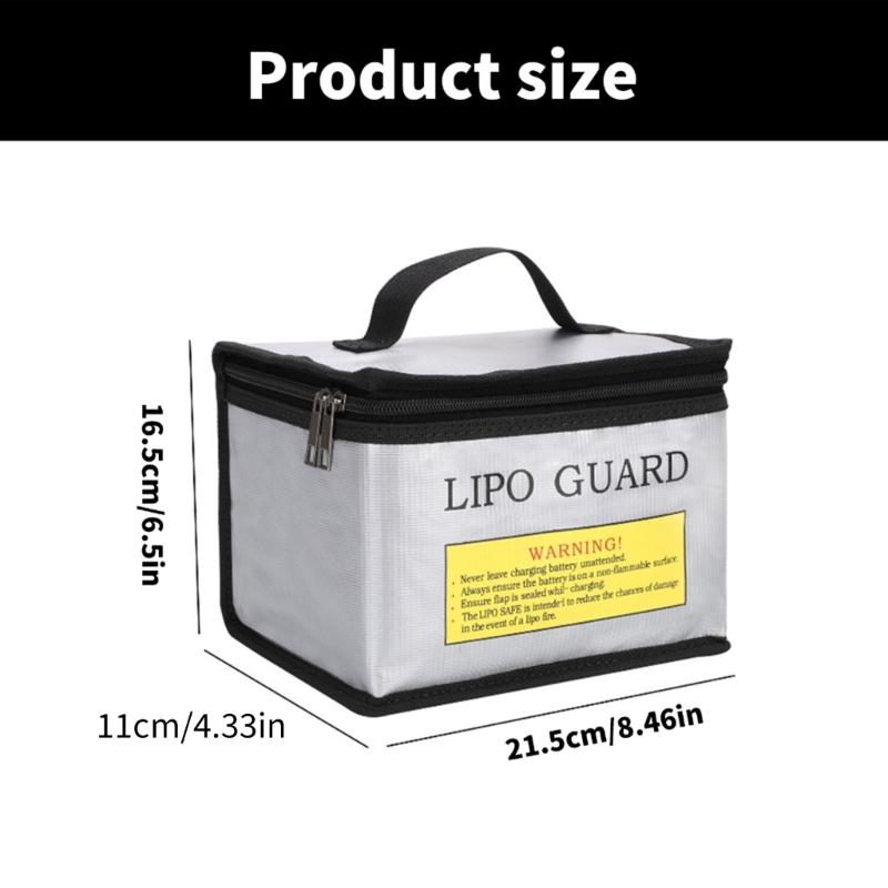 Battery Storage Bag Case Fireproof and Explosions Resistant for Added Safety During Charging