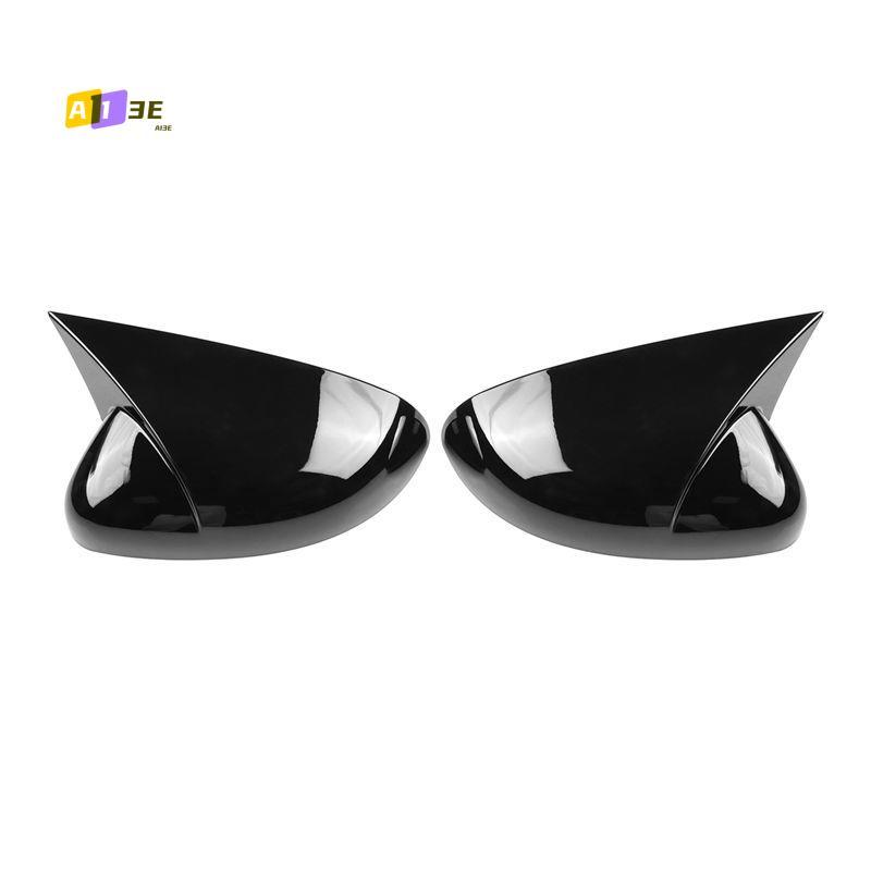 A03E-1Pair Car Exterior Rearview Door Mirror Cover For Honda City / Hatchback GN2 GN3 - Side Mirror Housing Caps Gloss Black