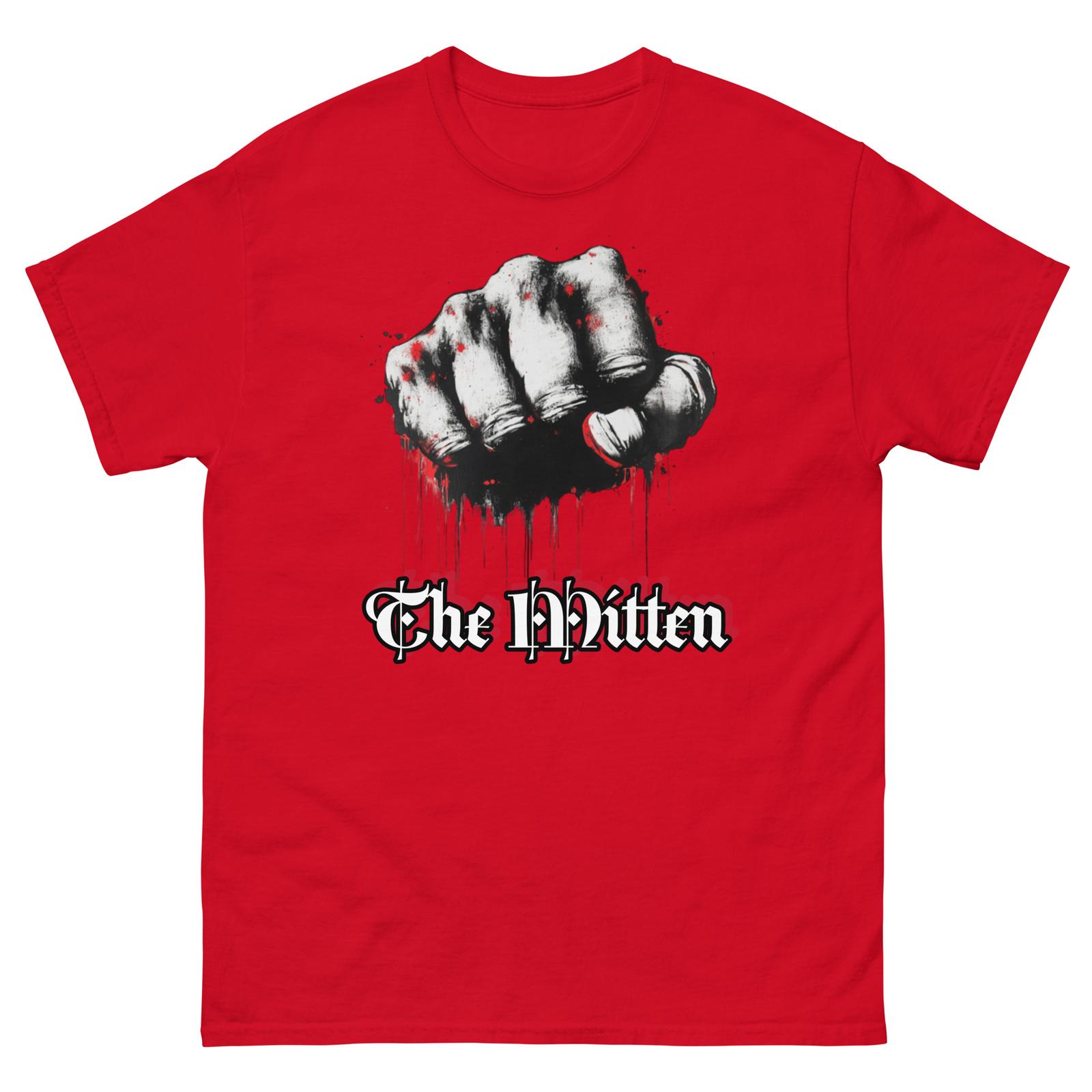 Футболка The Mitten Detroit, Классическая унисекс футболка, Красная отделка, Индивидуальная футболка Detroit 313 S