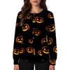 Damen Casual Mode Einreihig Halloween Grafik Bedruckt Krankenpfleger Oberteile