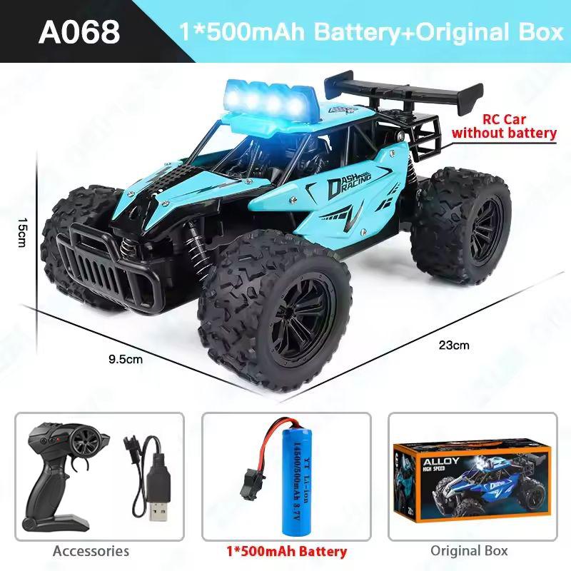 RC Car RC Drift Racing 1:16 Full Proportion Vehicle Off Road Alloy 2.4G Radio High-Speed Trucks With LED Light Climbing Gift Toy