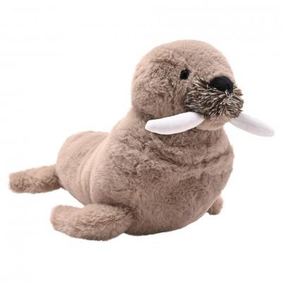 Walter The Plush Brown Walrus Glow In The Dark Teeth 30 Cm