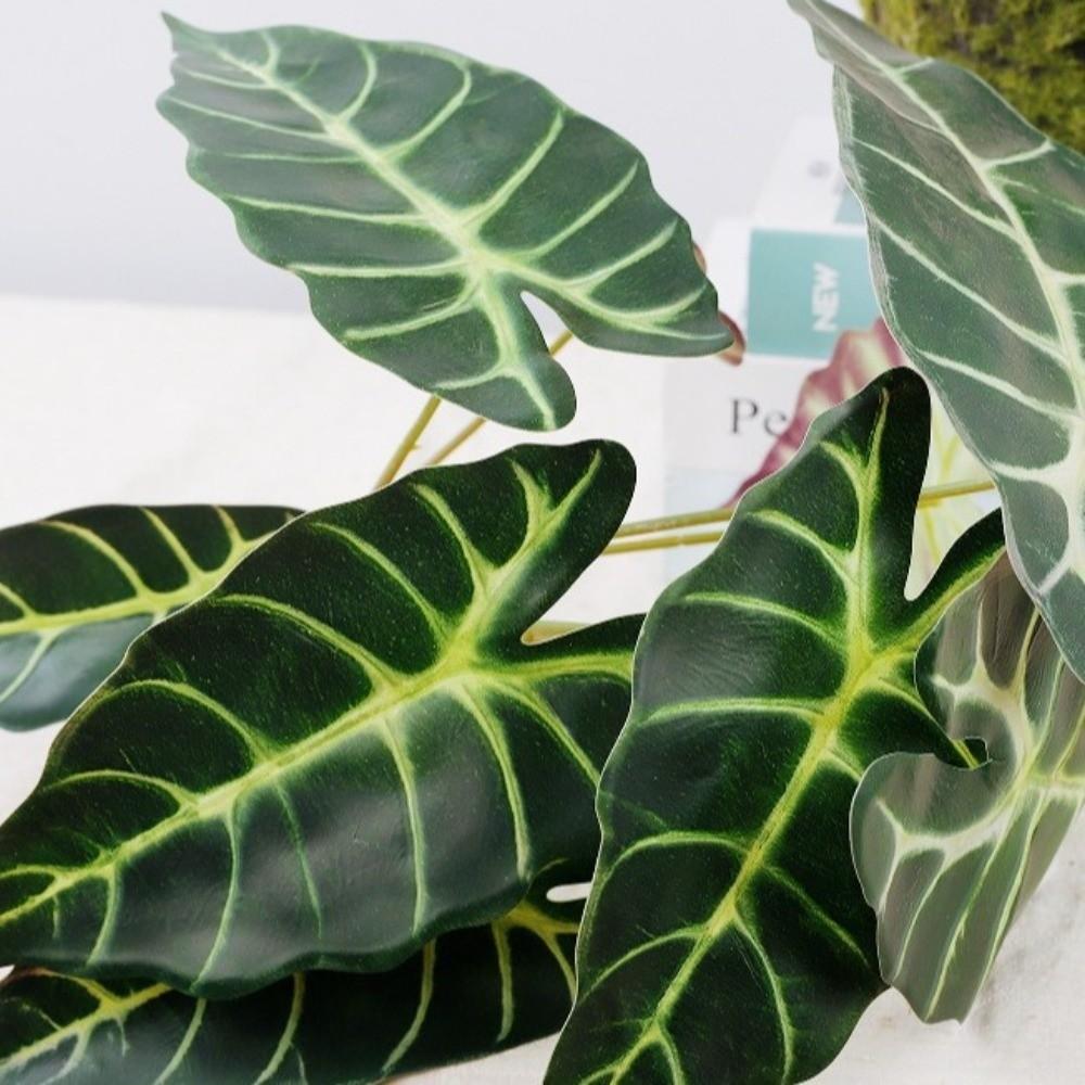 Realistic Artificial Peacock Leaf Plant Lifelike Decorative Plant Fake Green Plant  Home Decor