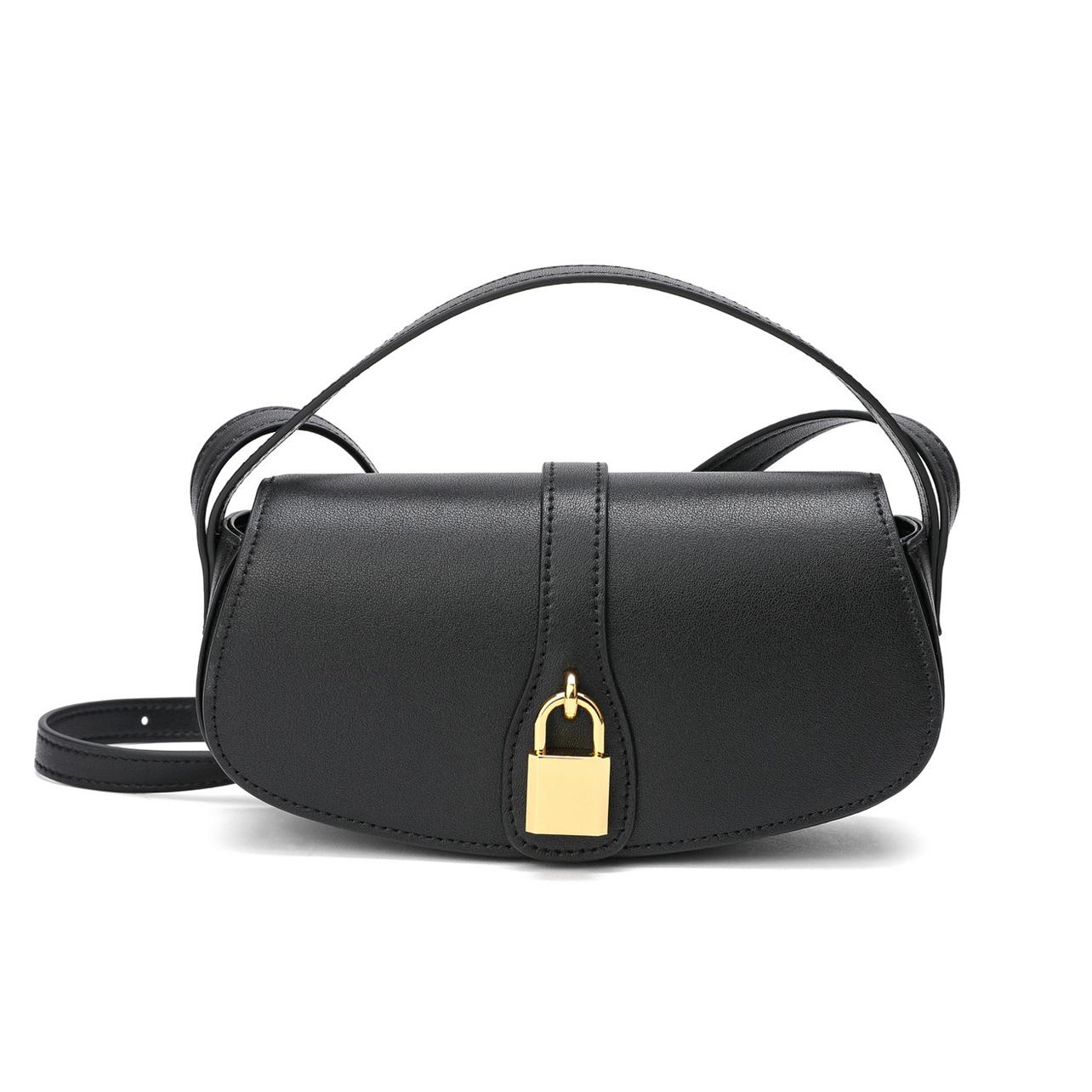 

Женская сумка через плечо из натуральной кожи с новым замком, высококачественная дизайнерская сумка через плечо из кожи седла