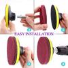 4 Inch Drill Power Brush Tile Scrubber Scouring Pads Cleaning Kit Household Cleaning Tool for Bathroom Floor Tub Polishing Pad