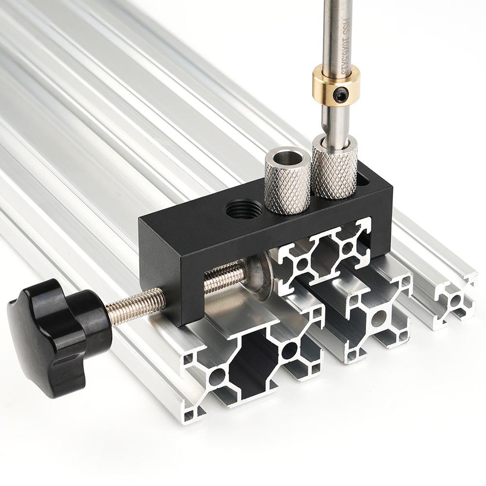 Bohrlehre für Aluminiumprofile, universelles Heimwerkerwerkzeug, präzises Lochstanz- und Senkführungswerkzeug für Profile der Serien 20/30/40