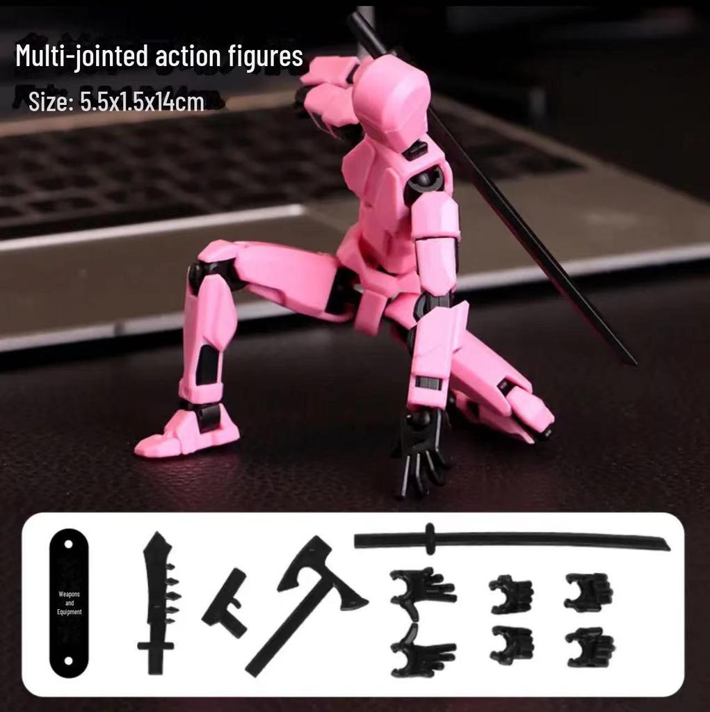 3rd Gen 3D Printed Lucky Doll: 13-Joint Articulated DIY Decompression Toy