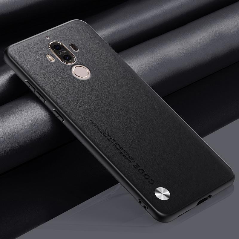 

Для Huawei Mate 9 Чохол Розкішний PU Шкіряний Чохол для Телефону Для Huawei Mate 9 Mate9 Задня Кришка Матовий Силіконовий Ударостійкий Повний Захист For Huawei Mate 9 чорний