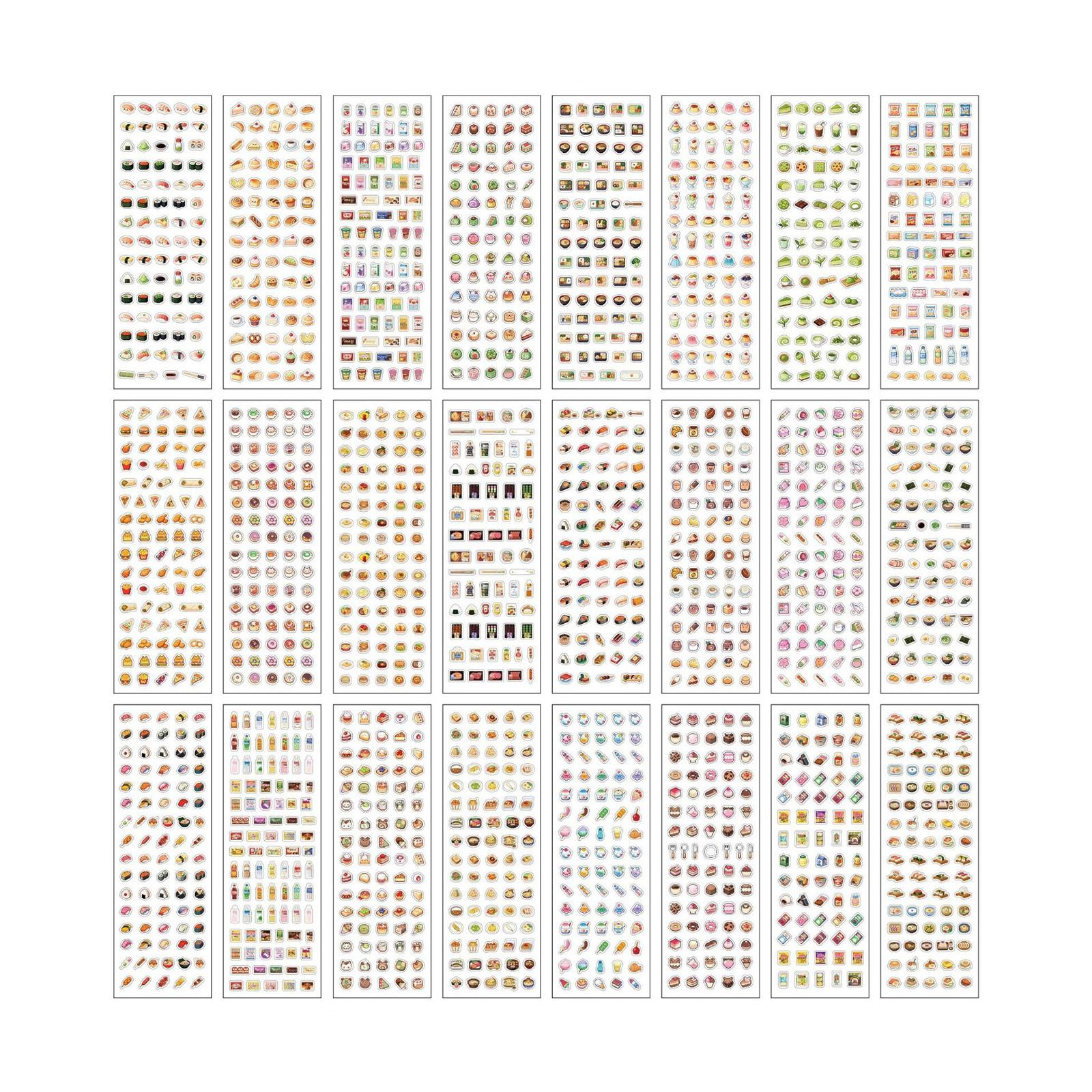 Creative Waterproof Sticker Easy to Use Pixels Design Decorative Sticker for Handmade Projects and Decorative Art
