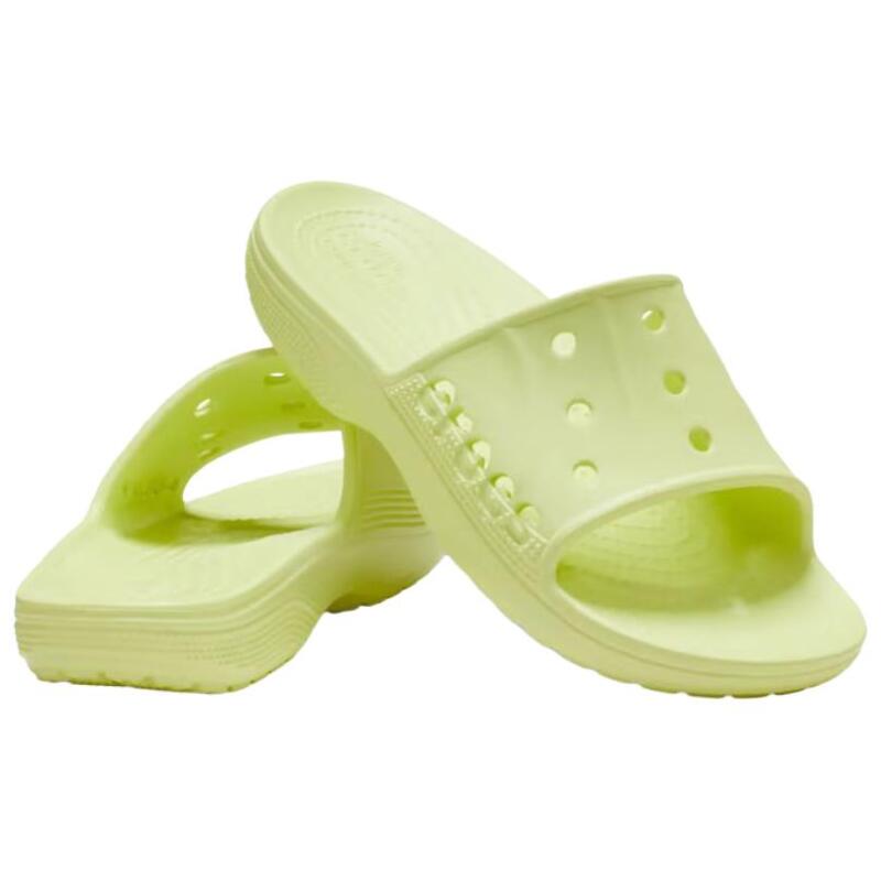 Crocs Baya 2 Lightweight Commuting Outdoor Casual Comfort EVA Anti-Abrasion Slippers Unisex Green