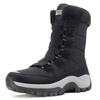 Wowaterproof Medium Tube Snow Boots Winter Warm Outdoor Fashion Cotton Boots Wovelvet Thickened Cold-proof Mountaineering Boots