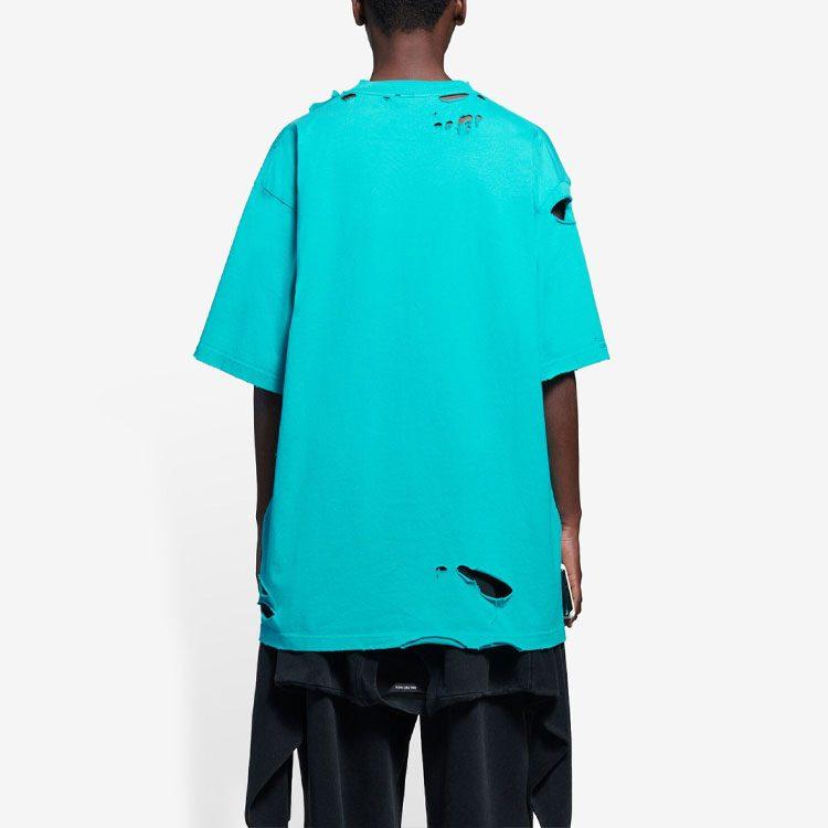 Balenciaga Caps Destroyed Flatground T Shirt 651795TKVB84661