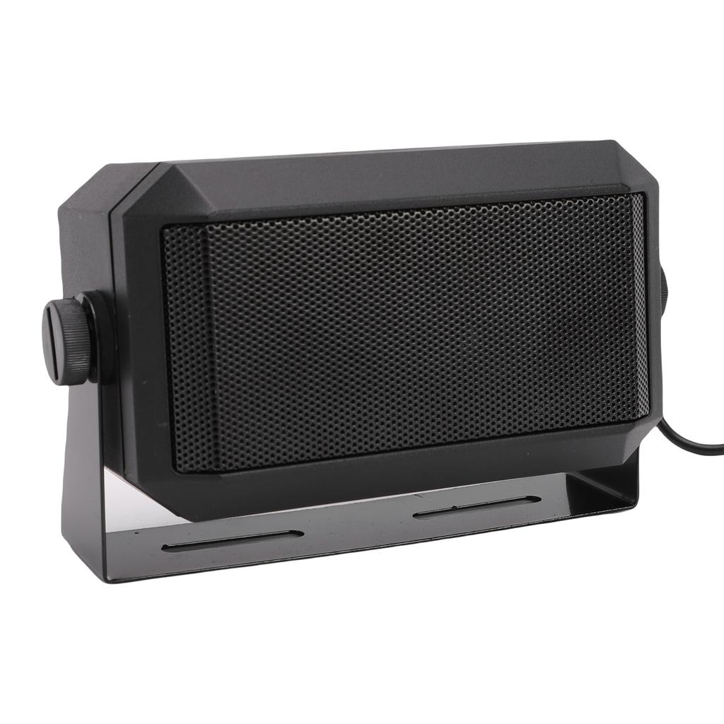 5W External Speaker 3.5mm Jack Speaker for Ham Car Radio Mobile Transceiver Rectangular Shape Plug and Play