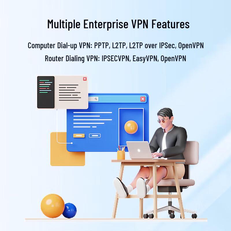 Ruijie RG-EG110G-P V2 8-Port Gigabit PoE Enterprise Router (CN-Version)