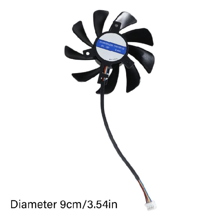 1PC 90mm RTX2060 Graphics Card Cooling VGA Fan CF9015H12S 4Pin 12V Coolers Fan for 1070Ti 1080 1050 1060