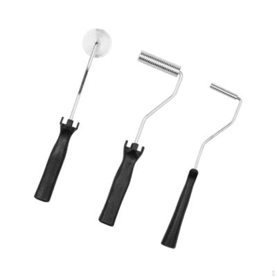3Pcs Fiberglass Laminating Rollers Bubble Paddle Tool Hand Easy To Clean Paint Set