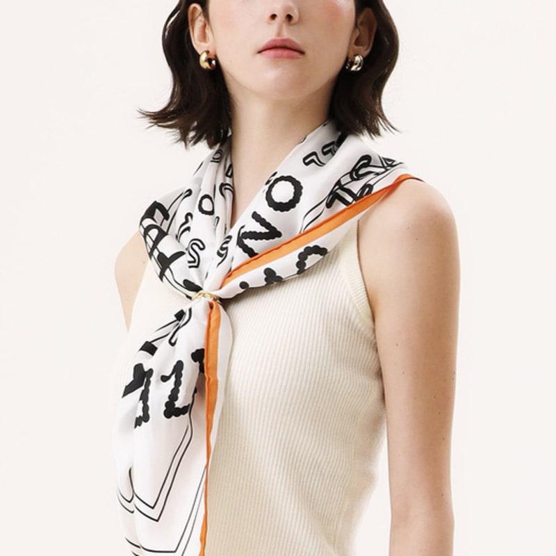 ONSZ Logo Concentric Circle Silk Scarf