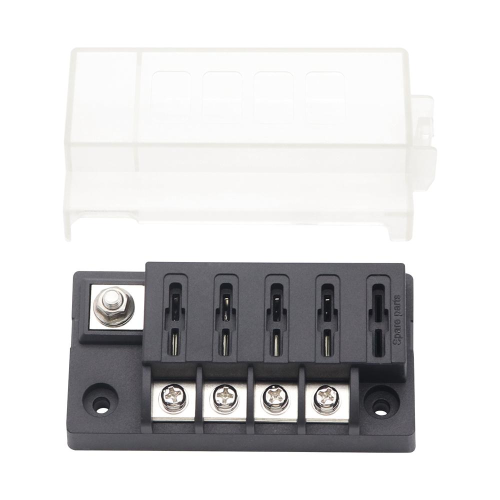 32V 4-Way Compact Fuse Box with Single Input and 4 Output For Car Marine Boat RV