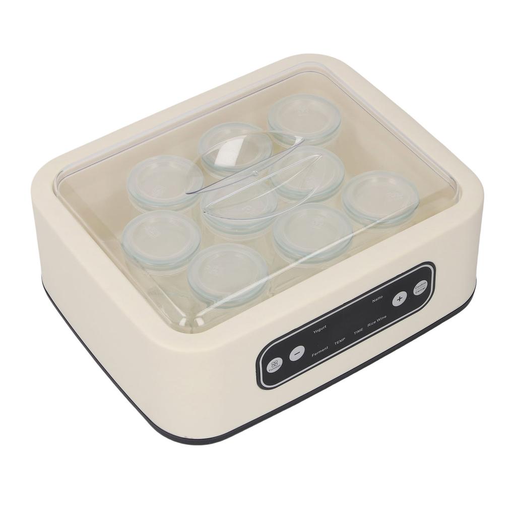 Yogurt Maker with 9 Glass Jars Multifunctional Homemade Yogurt Maker Machine for Yogurt Ice Cream