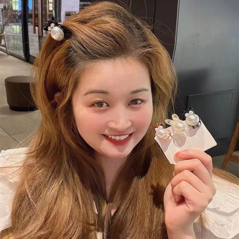 

Аксессуары для волос Жемчужный кролик Коготь для волос в корейском стиле Зажим в виде акулы Мини-зажим для крабов Женский коготь для волос