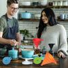 4Pcs Drain Foldable Funnel Mini Collapsible Funnel Multifunctional Silicone Funnel  Beer Dispensing