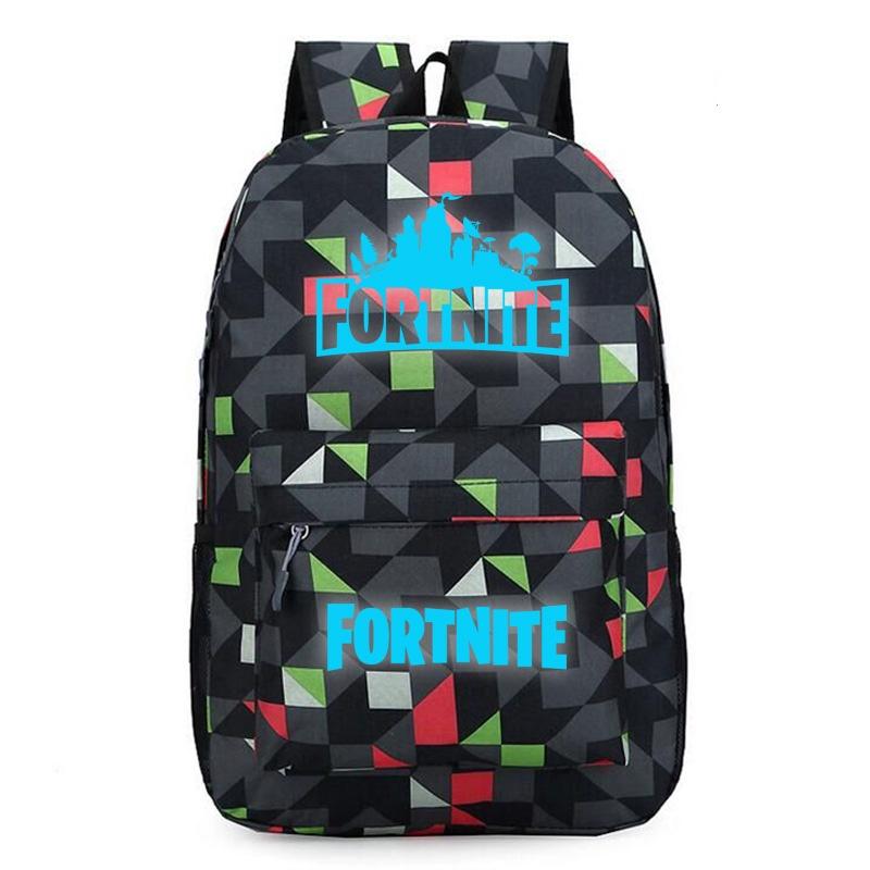 School Fortnite Bag Battle Royale Shoulder Luminous Boy Backpack Trendy Cool And