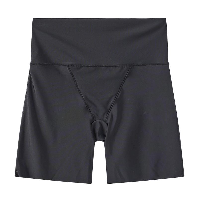 Ice Silk Seamless Women's Safety Shorts: Summer Thin, Anti-Exposure, Non-Roll Hem, High Waist, Tummy Control, 3/4 Length.