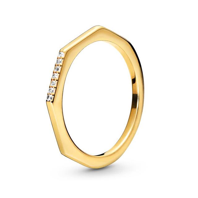 Anel Empilhável Cor Ouro Estilo Europeu Coroa Flor Anel de Dedo Para Mulheres Esposa Joia de Casamento Noivado Oferta Especial