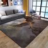 Living Room Printed Carpet, Household Bedroom Printed Blanket, Long European Style Full Floor Mat Foot