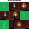 1/2/4/8 Solar Powered Outdoor Sensing Safety Light Strip Sensors with 3 Lighting Modes Suitable for Garden Fences and Courtyards