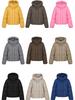 Women’s Short Hooded Windproof Thicken Warm Winter Jacket With Raglan Sleeves