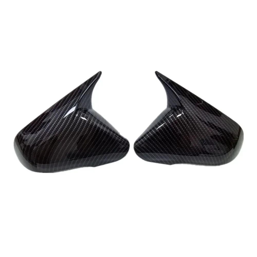 For Hyundai Sonata 2015 2016 2017 2018  ABS Car Rearview Side Mirror Cover Wing Cap Exterior Door Trim Adhesive Sticker